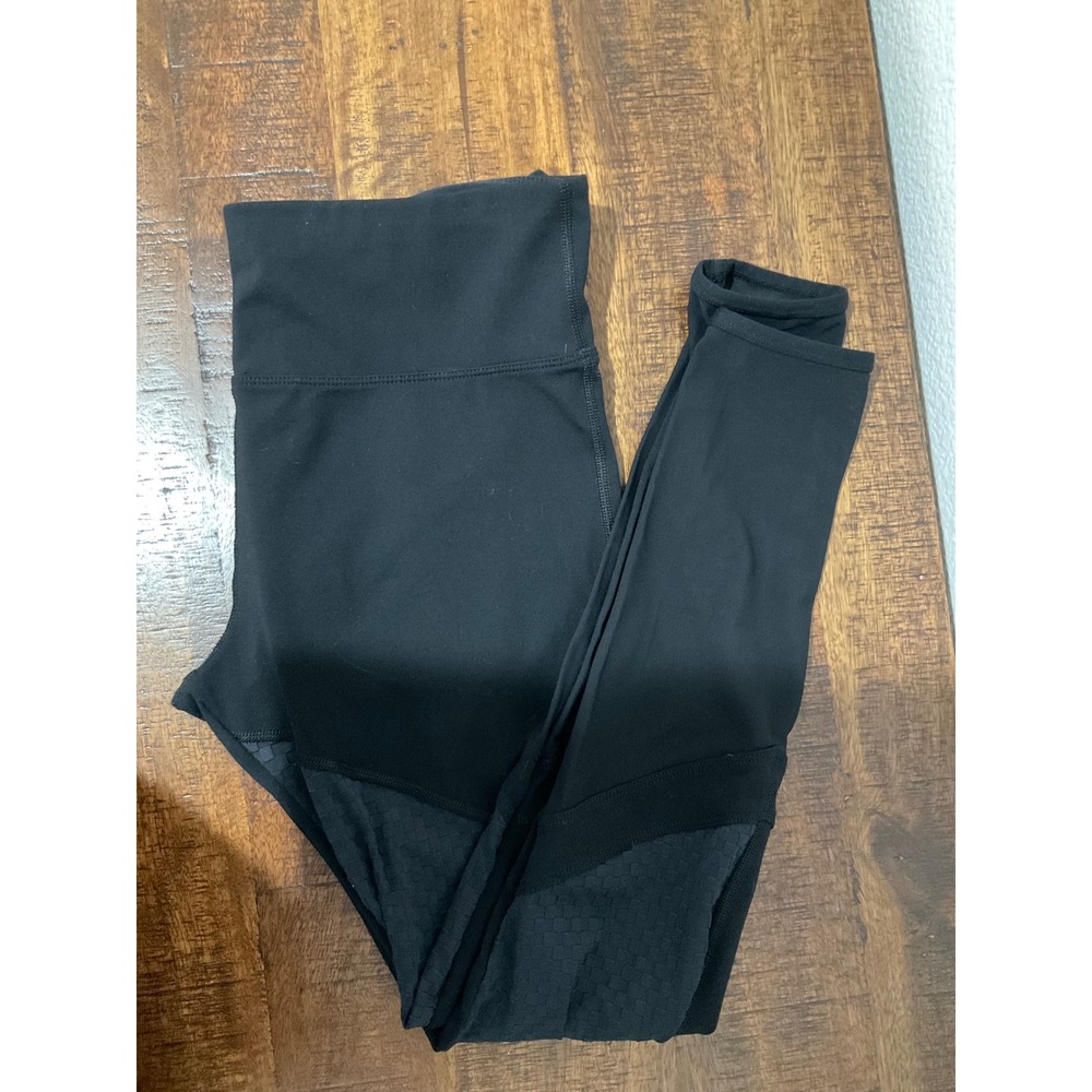 Lorna Jane Black Mesh Panel Leggings Size‎ M | Activewear Workout